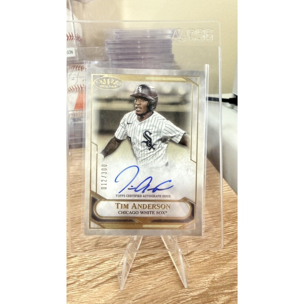 2021 Topps Tier One - Tier One Talent Autographs Tim Anderson #T1TA-TAN /300